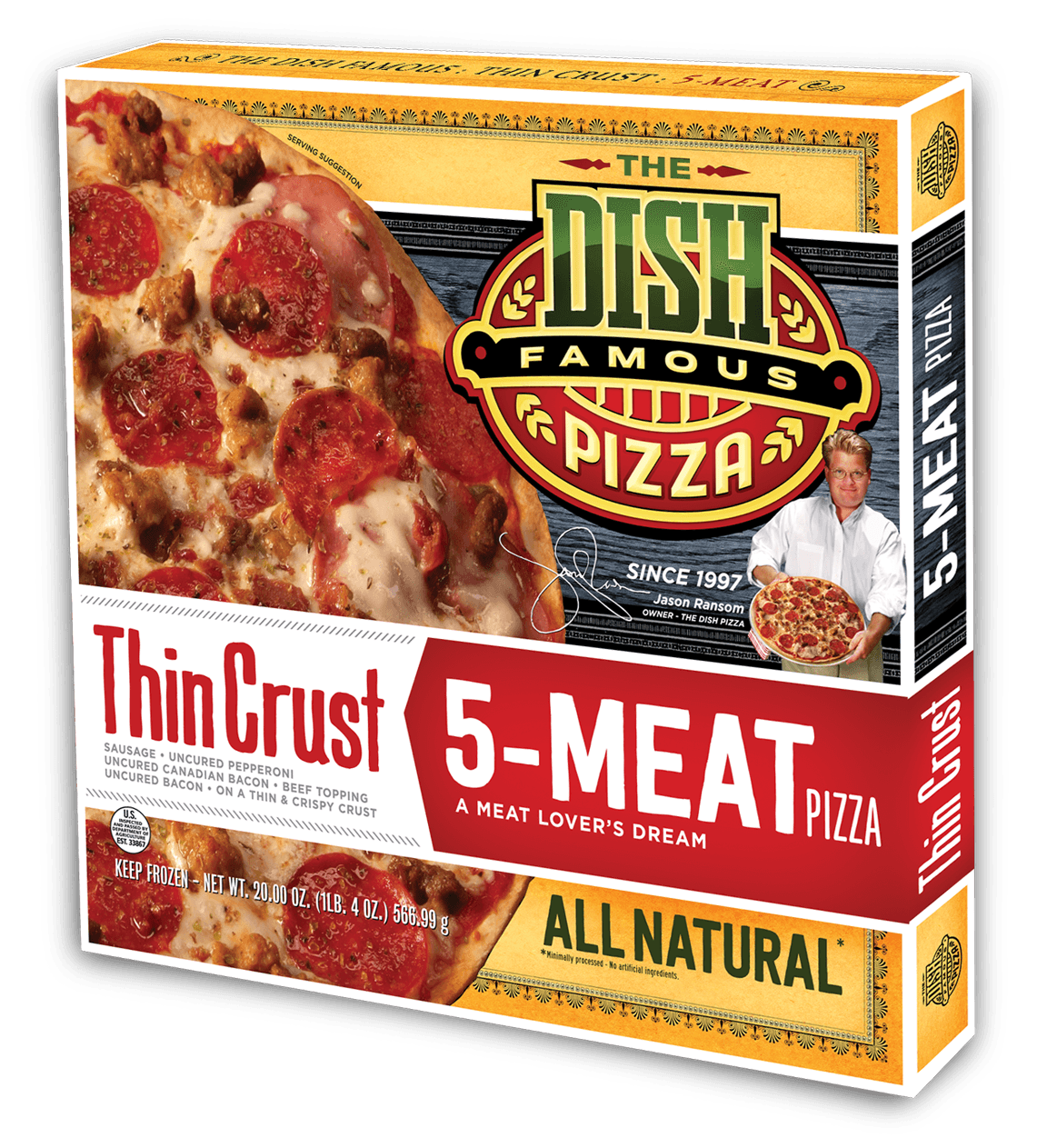 Dish Thin Crust - 5 Meat