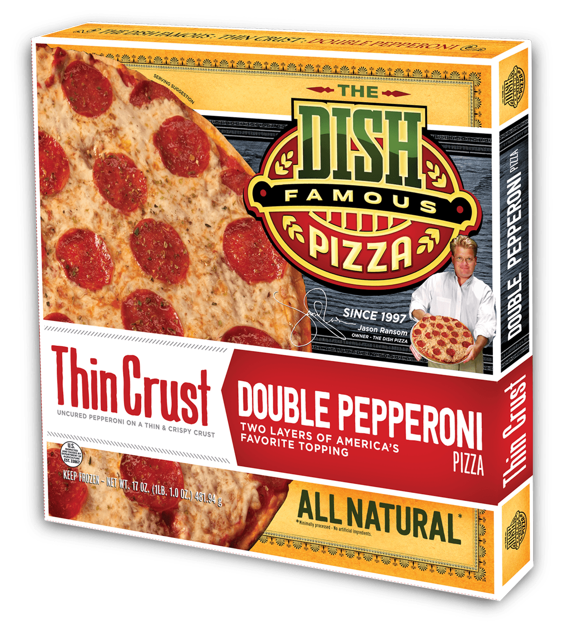 Dish Thin Crust - Double Pepperoni